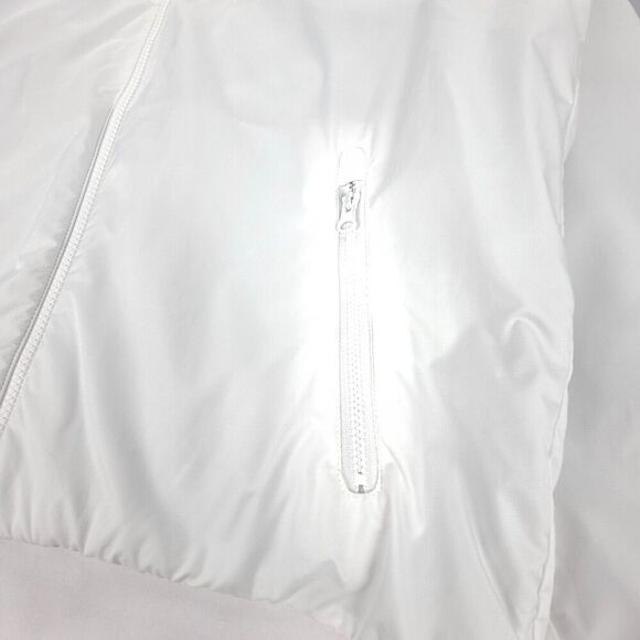 NIKE Winterized Windrunner Zip Up Jacket Fleece Ripstop Hoodie Small White Gold - Picture 6 of 11